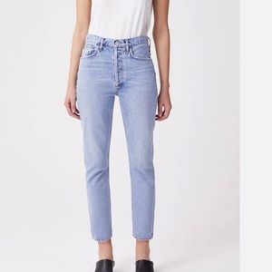 Agolde Toni Light Wash Mom Jeans